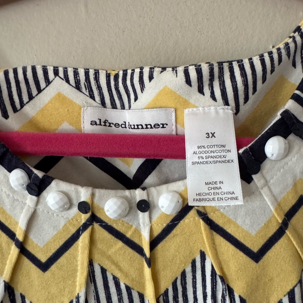 Alfred Dunner blouse 3X - Picture 2 of 3